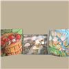 Image 1 : Pack of 3 8" x 10" Hand-Painted Nature Art Prints