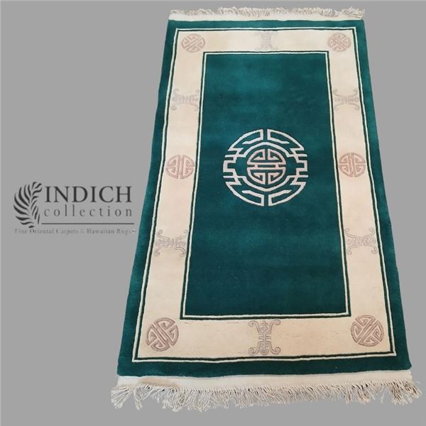 Oriental Rug with Vintage Art