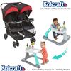 Image 1 : Kolcraft Cloud Plus Double Stroller & Two Tiny Steps 2-in-1 Activity Walker