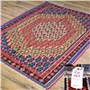 Image 1 : Qty 2 Hand-Woven Reversible Southwestern Chief Blanket Design Kilim Rug