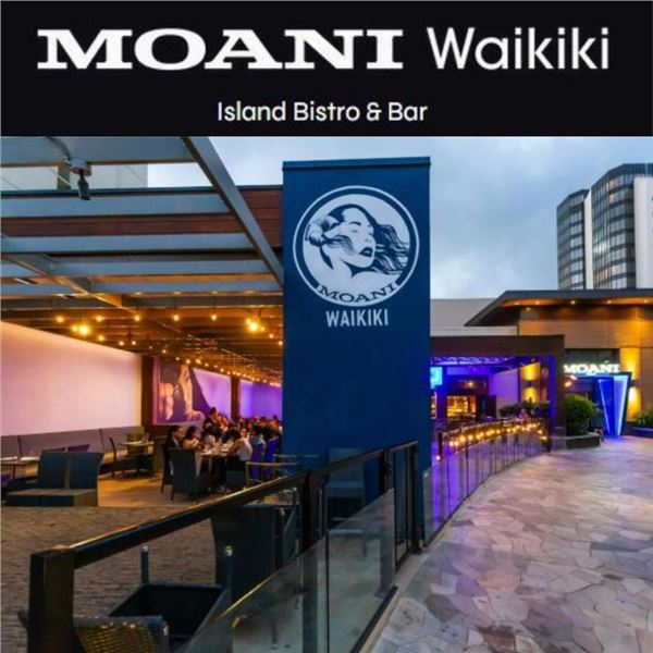 Two $100 Gift Certificates for Moani Waikiki