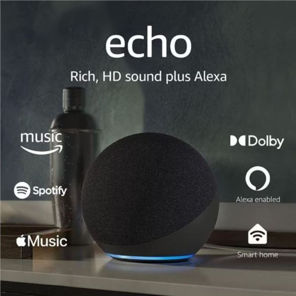Amazon Echo (4th Gen) - Smart Home Hub with Alexa