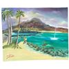 Image 1 : Autographed 16" × 20" "Alii Beach Park, Haleiwa" & "Mokuleia, North Shore of Hawaii" Original Oil