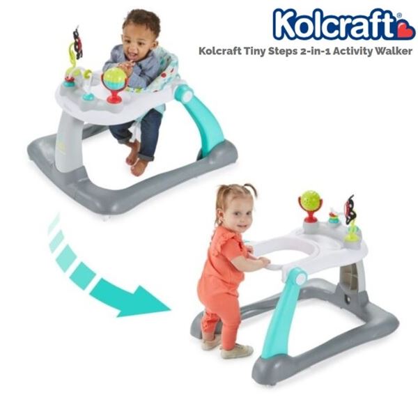 Kolcraft Tiny Steps 2-in-1 Activity Walker
