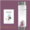 Image 2 : Vita Juwel ViA Wellness- Crystal Water Bottle with Amethyst, Rose Quartz & Clear Quartz -Balance, Re