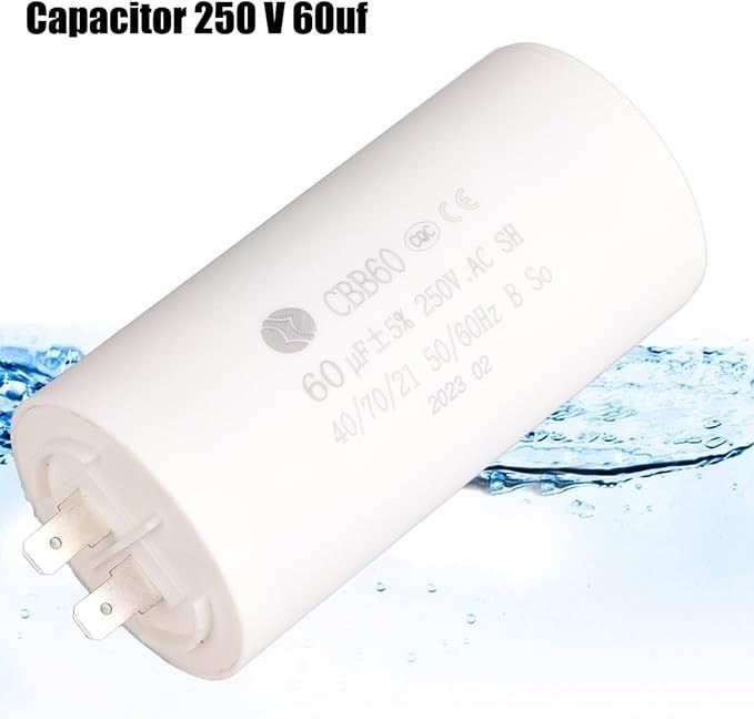 Condensatore di marcia motore CBB60 Condensatori di avvio pompa acqua 450 V CA Avviamento motore 450 V CA 3uF-80uF 2 pezzi(Size:450V3UF Condensatore di marcia motore CBB60 Condensatori di avvio pompa acqua 450 V CA Avviamento motore 450 V CA 3uF-80uF 2 pezzi(Size:450V3UF