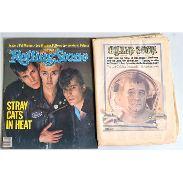 Rolling Stone Magazine featuring Stray Cats/Robert Mitchum