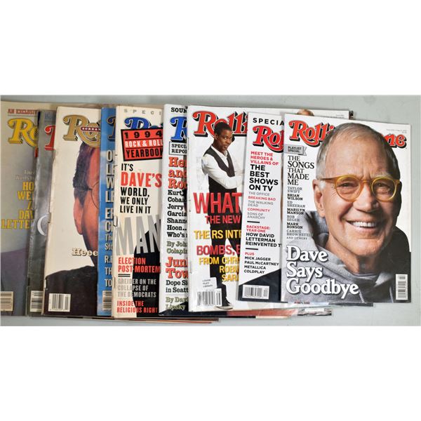 Rolling Stone Magazine Featuring David Letteman