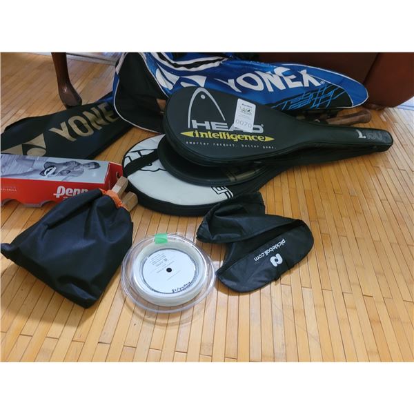 Racquetball, Badminton, Tennis A