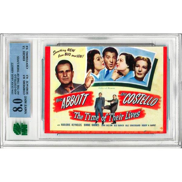 MR - 1996 Duocards Abbott & Costello The Time of Their Lives #45 graded 8
