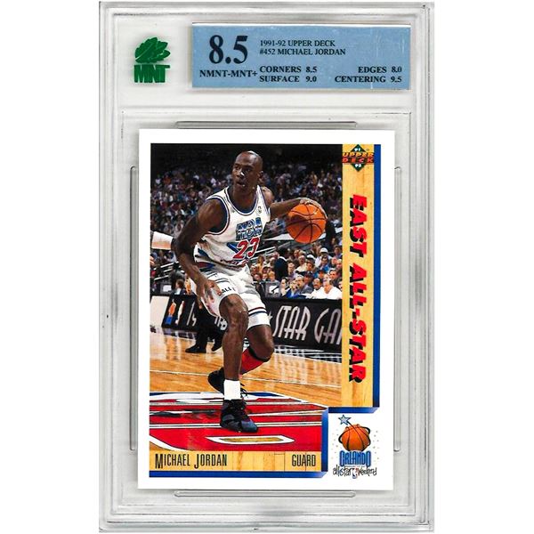 MR - 1991-92 Upper Deck: #452 Michael Jordan East All Star #452 Graded 8.5