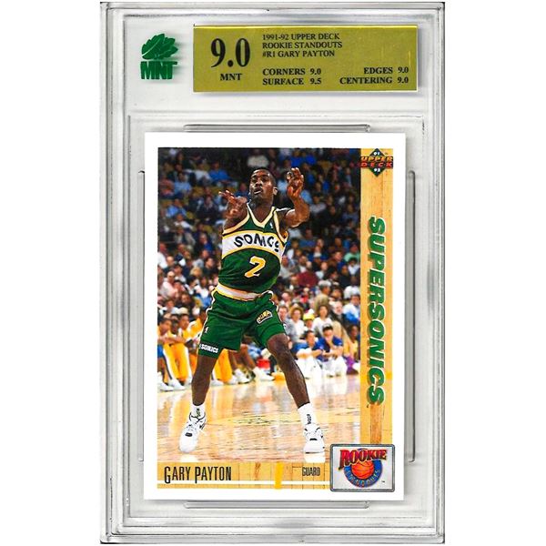 OE - 1991-92 Upper Deck - Rookie Standouts #R1 Gary Payton Graded 9 MNT
