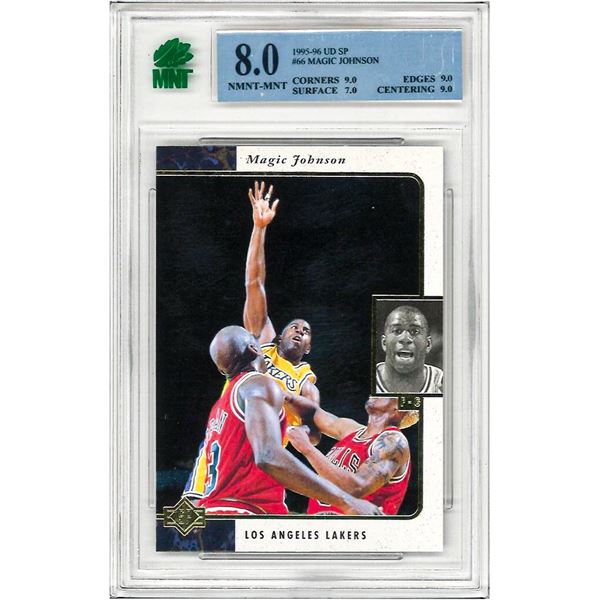 MR - Magic Johnson 1995/96 SP Basketball #66 Graded 8