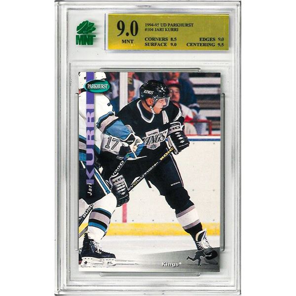 OE -  1994-95 Parkhurst Kings Hockey Card #104 Jari Kurri  Graded 9