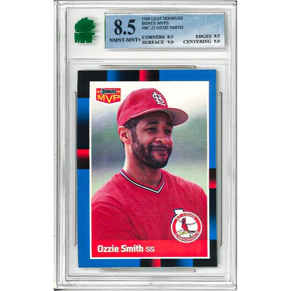 MR - 1988 Donruss Baseball Ozzie Smith MVP Bonus Card #BC-22  graded 8.5