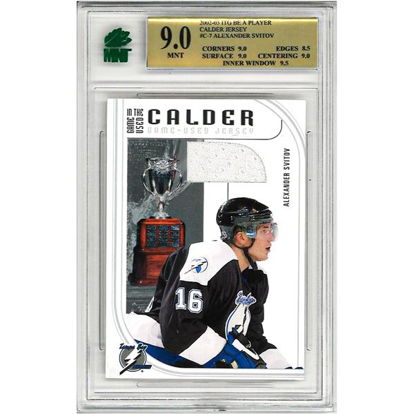 OR - 2002-03 ITG Be a Player  Alexander Svitov C-7 Graded 9