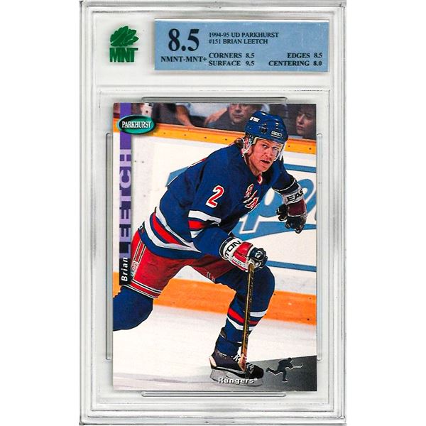 ME - Brian Leetch #151 1994 Parkhurst Graded 8.5