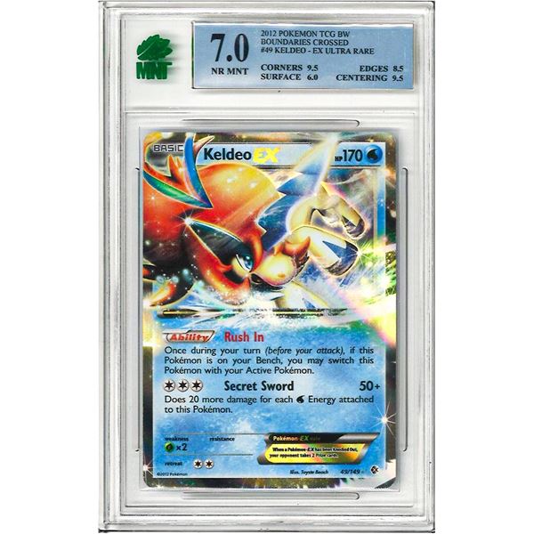 SE - Pokemon Keldeo EX Boundaries Crossed Ultra Rare #49 Graded 7 MNT