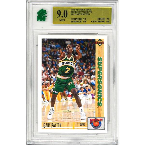 OE - 1991-92 Upper Deck - Rookie Standouts #R1 Gary Payton Graded 9 MNT