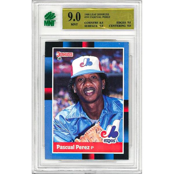 MR - 1988 Donruss #591 Pascual Perez #591 graded 9