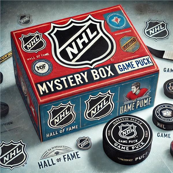 MYSTERY AUTOGRAPHED PUCK w/Cards - NHL Player