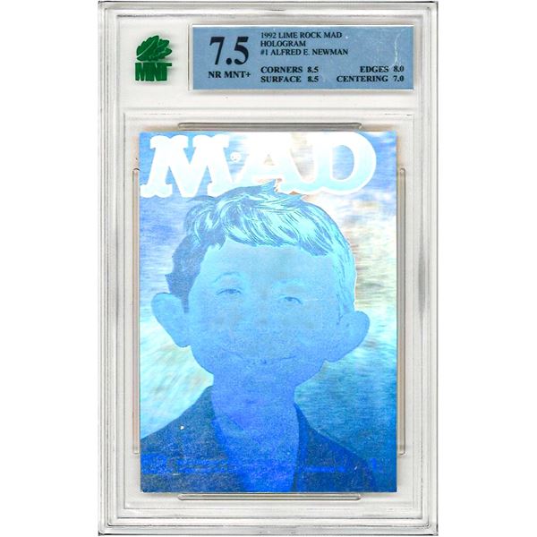 ER - The Simpsons 1993 Series #1, ITCHY & SCRATCHY Wiggle Card #W2 Graded 8 MNT