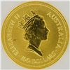 Image 1 : 1987 Australian Nugget Elizabeth II 100 Dollars Gold Coin