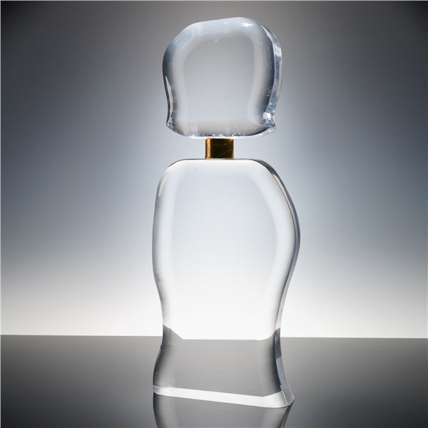 B. Rich Lucite Sculpture, Abstract Bottle Form