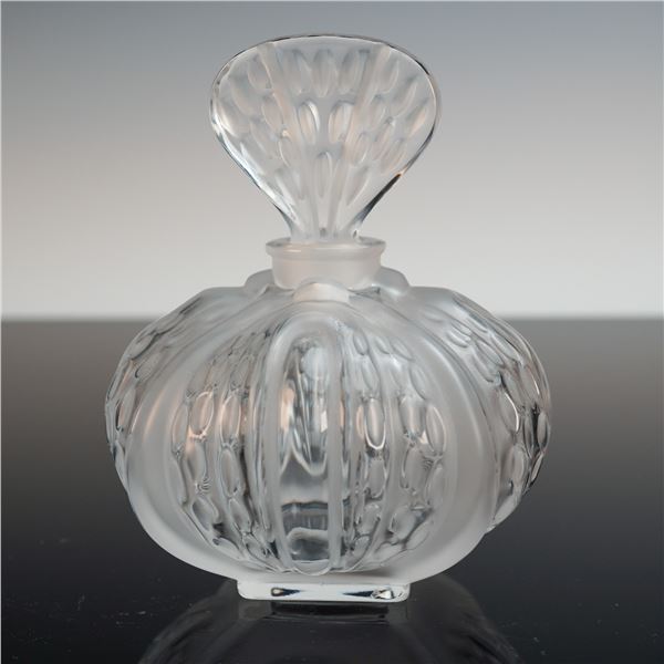 Lalique France Frosted Crystal Bottle