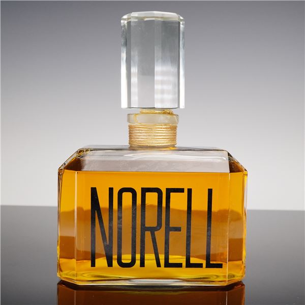 Norell Perfume Bottle with Faceted Stopper