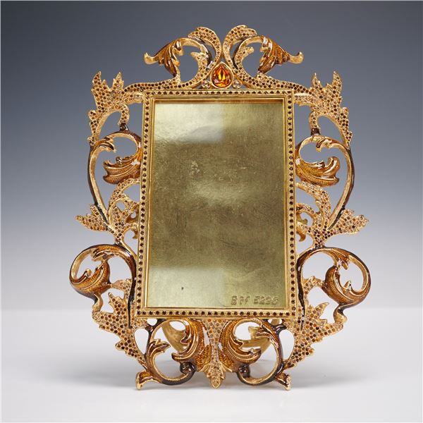Jay Strongwater Jeweled Amber Picture Frame