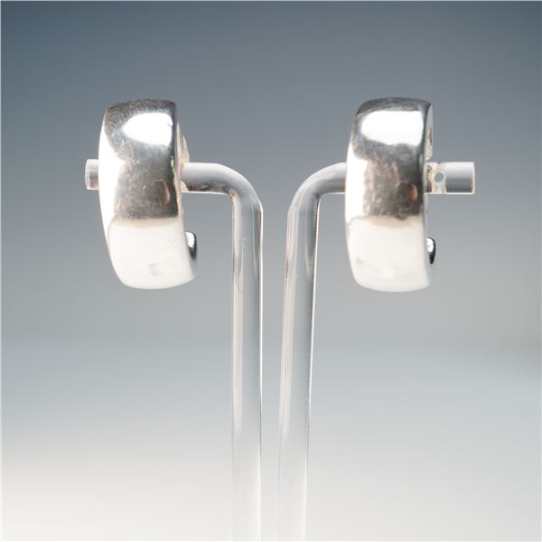 Sterling Silver Huggie Hoop Earrings
