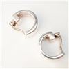 Image 2 : Sterling Silver Huggie Hoop Earrings