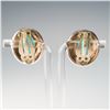 Image 2 : Vintage Sterling Silver Clip-On Earrings with Turquoise