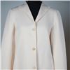 Image 2 : Chado Ralph Rucci Ivory Wool Jacket and White Knit Top