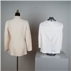 Image 4 : Chado Ralph Rucci Ivory Wool Jacket and White Knit Top