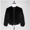 Image 1 : Neiman Marcus Black Mink Fur Cropped Jacket