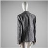 Image 3 : Tahari Houndstooth Wool Blend Double-Breasted Blazer w/ Gold Crest Buttons
