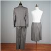 Image 2 : Valentino Gray Wool Pinstripe 3pc Suit Set