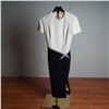 Image 1 : Atelier Caito for Herve Pierre Colorblock Wool Dress