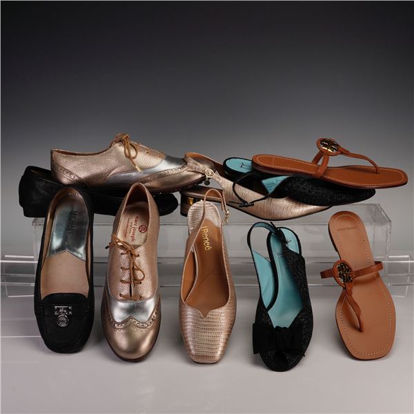 5pc Designer Womens Shoes, Marc Joseph, J Renee, Rabotin, Burch, Kors