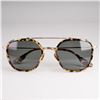 Image 1 : Krewe Austin Polarized Sunglasses, Brown Shell Pattern and Gold Frame