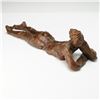 Image 1 : Curt Brill Bronze Figurative Sculpture, Reclining Nude with Hands Raised
