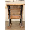 Image 10 : Antique "American Seating Company" Wood and Iron SCHOOL DESK with a Folding Seat
