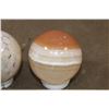 Image 6 : (1) *Rare* KAKORTOKITE SPHERE and (1) Banded ORANGE CALCITE SPHERE (ONE$)