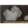 Image 3 : (5) Clusters of Natural and Raw White ARGONITE CAVE CALCITE, Weigh: 4 lbs (ONE$)