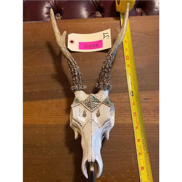 Reproduction ROE DEER Skull and Antlers on a Display Stand