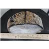 Image 3 : Brazilian AGATE GEODE BOOKENDS with Clear Quartz, Weight: 6lbs 9oz
