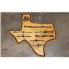 Image 2 : (1) Reproduction "Map of Texas 1844" and (1) Antique 1800s Texas Barbed Wires Plaque (ONE)
