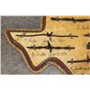 Image 4 : (1) Reproduction "Map of Texas 1844" and (1) Antique 1800s Texas Barbed Wires Plaque (ONE)